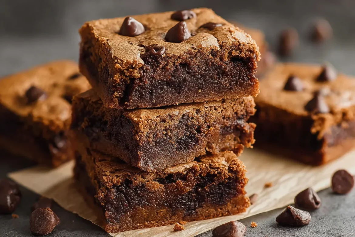 Chocolate Chocolate Chip Cookie Bars