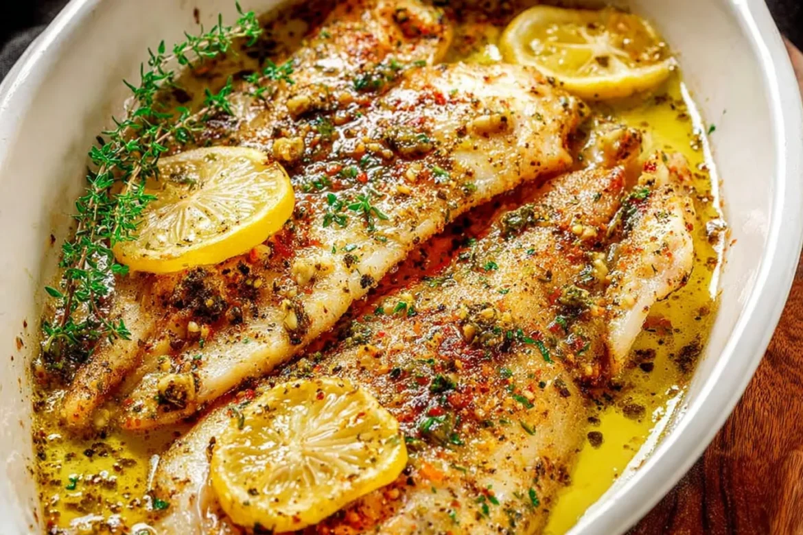 Garlic Butter Oven Baked Tilapia