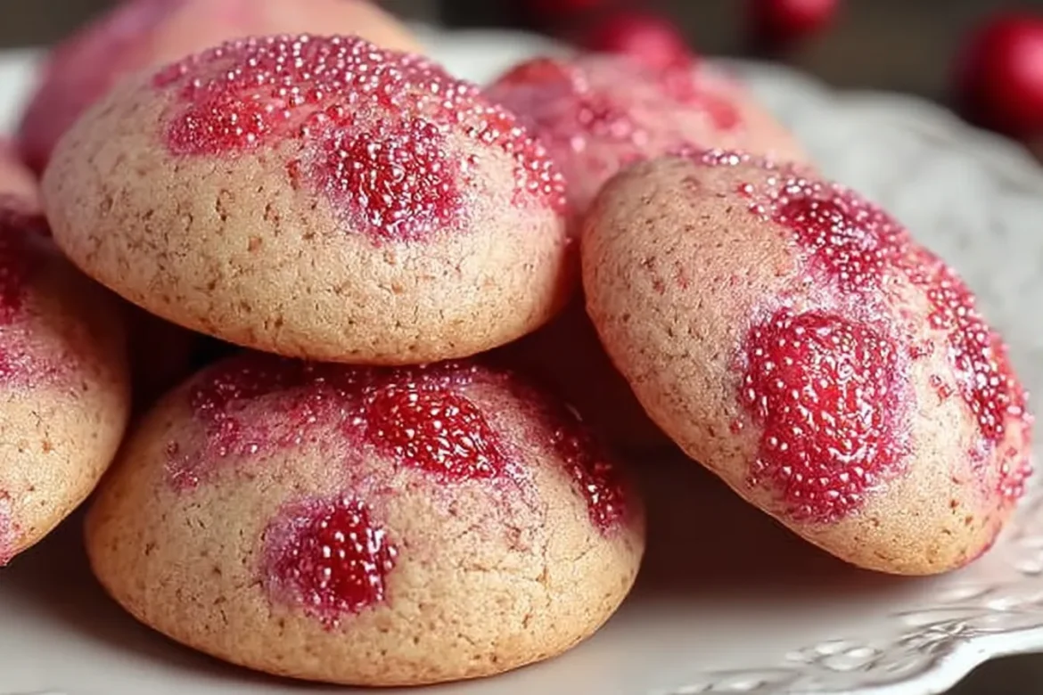 Lychee Strawberry Cookies