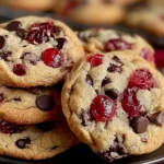 Maraschino Cherry Choco Chip Cookies