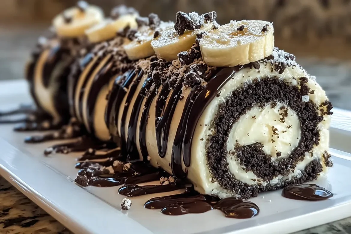 No Bake Oreo Cheesecake Sushi Rolls