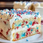 Patriotic Funfetti Cake