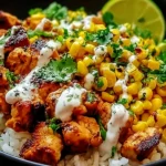 Street Corn Chicken Rice Bowl Recipe for Easy Dinners