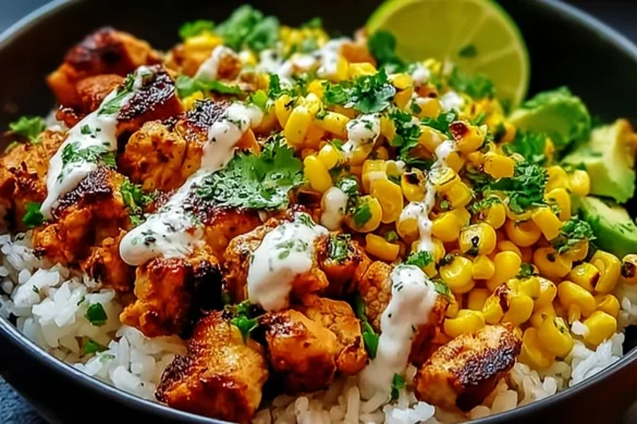 Street Corn Chicken Rice Bowl Recipe for Easy Dinners